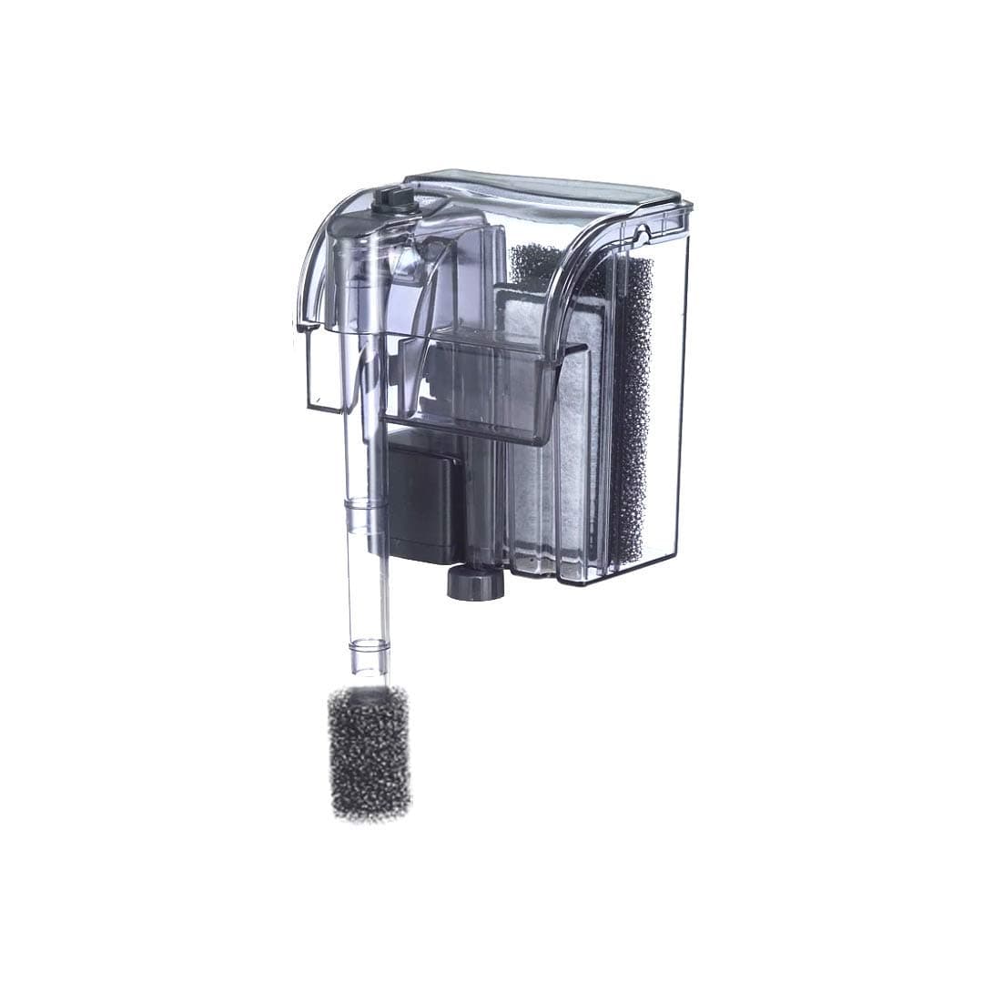 PF-7 Nano Aquarium HOB Power Filter, 52 GPH, up to 7.5 Gallon Aquariums, Made in Taiwan