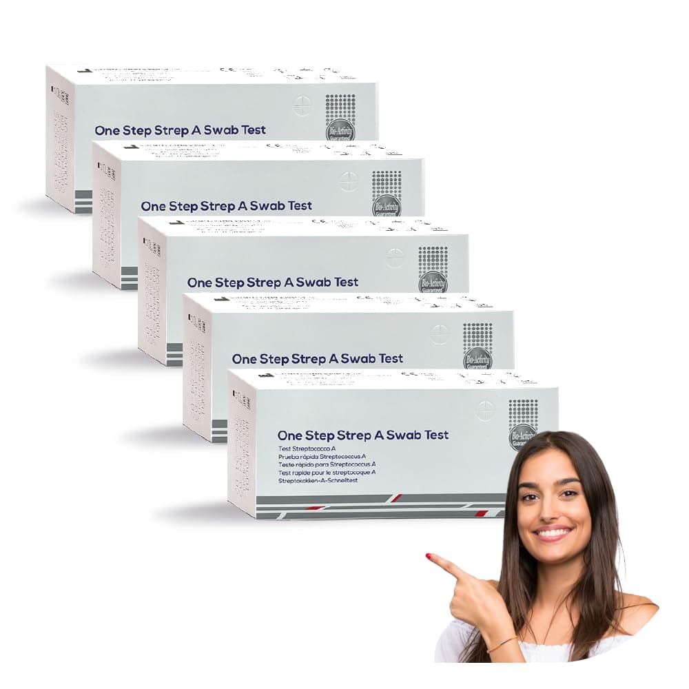 2pcs | Streptococcus A Rapid Test || Pharyngeal Swab for Group A Streptococcus Detection || Easy to Use || Fast Results in 10 Minutes | High Accuracy