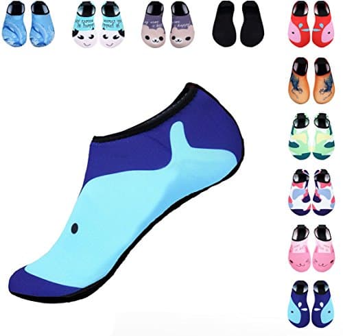 Water Shoes for Women Men Kids,YOOKOO Durable Sole Barefoot Water Skin Shoes Aqua Socks For Beach Pool Sand Swim Surf Yoga Water Aerobics
