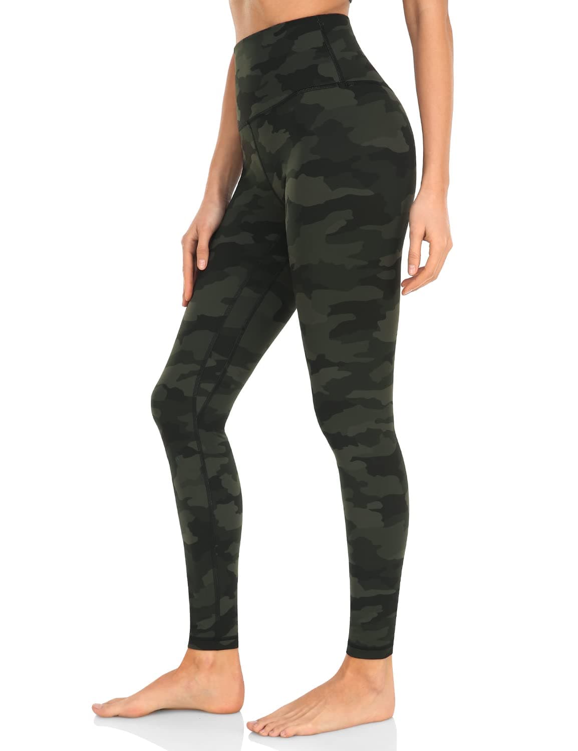 HeyNutsEssential Leggings, High Waisted Compression Workout Soft Pants Athletic Yoga Pants 28"