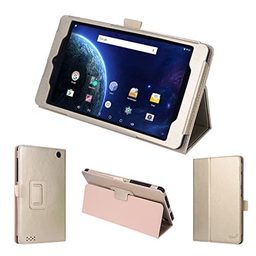 wisers wisers DigiLand DL8006 8" 8-inch Tablet case/Cover, Gold