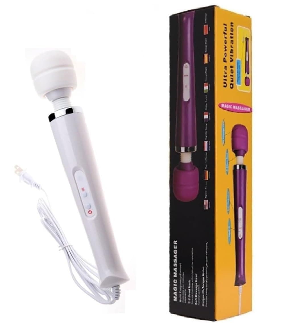 Power Massager Big Tool Electric Foot Neck Back Hand Leg Arm Shoulder Massage Aches Sports Recovery for Women (White Color)