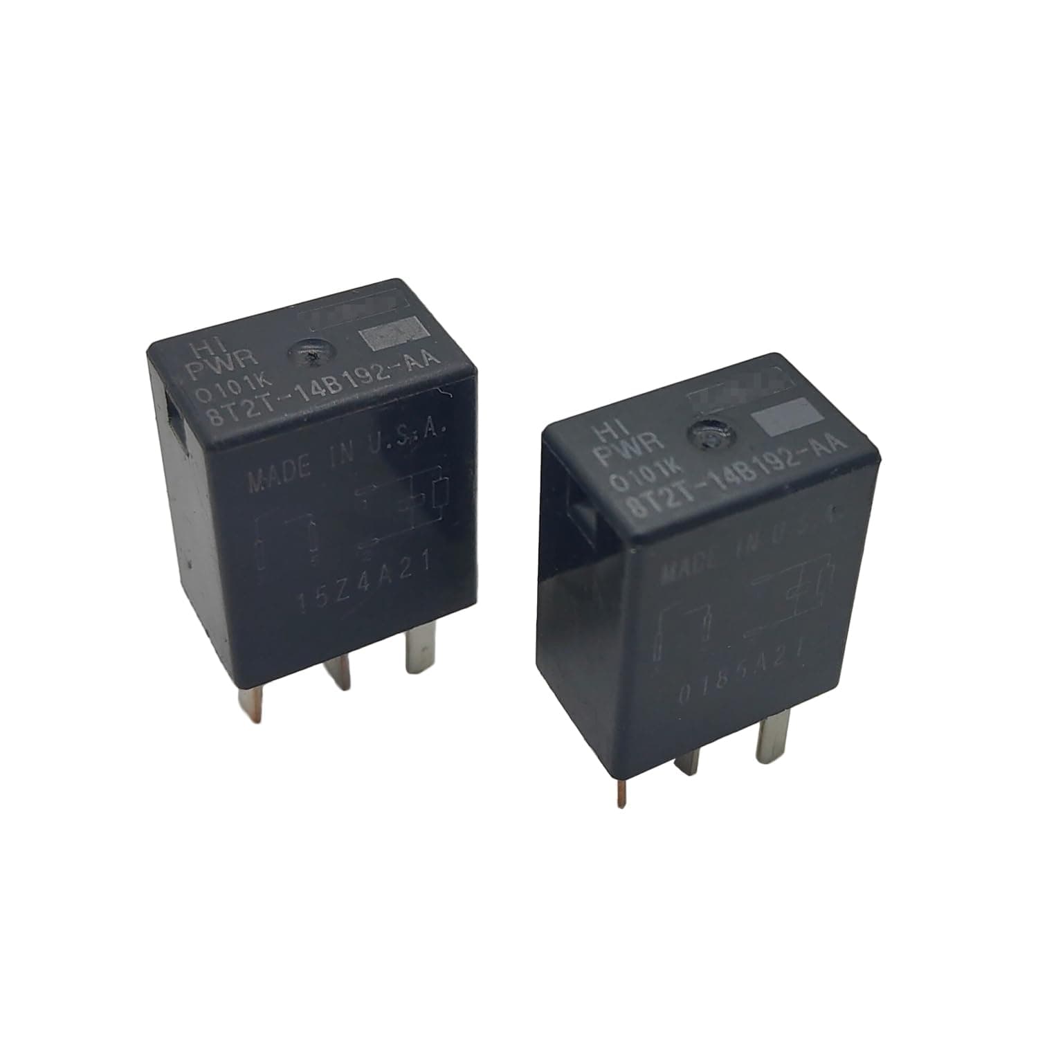 2 Pack 4 Pin Multi-Function Relay 8T2T-14B192-AA - High Amperage Current Controller with Precise Circuit Protection
