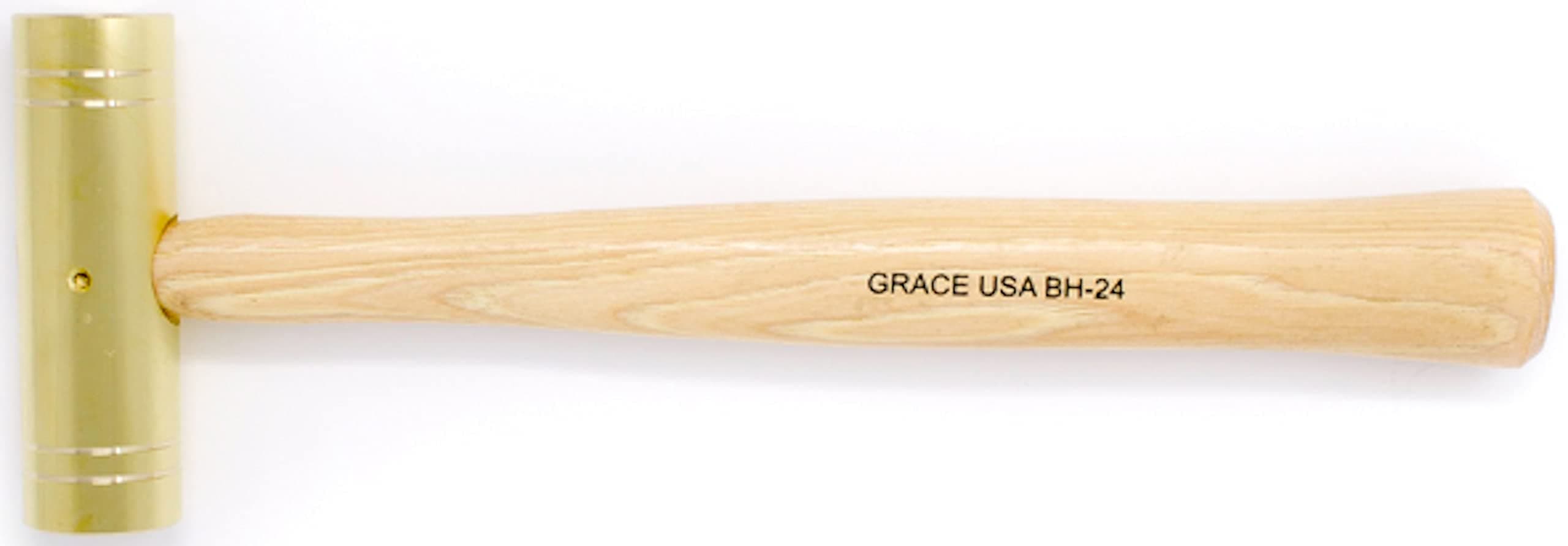 Grace USA Brass Hammer, Gunsmith Tools & Accessories, Gun Care, Woodworking, Machinist, Mechanic, Made in USA
