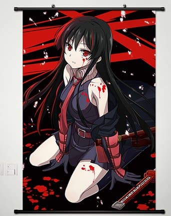 Wall Scroll Poster Fabric Painting For Anime Akame ga KILL Akame 044 S