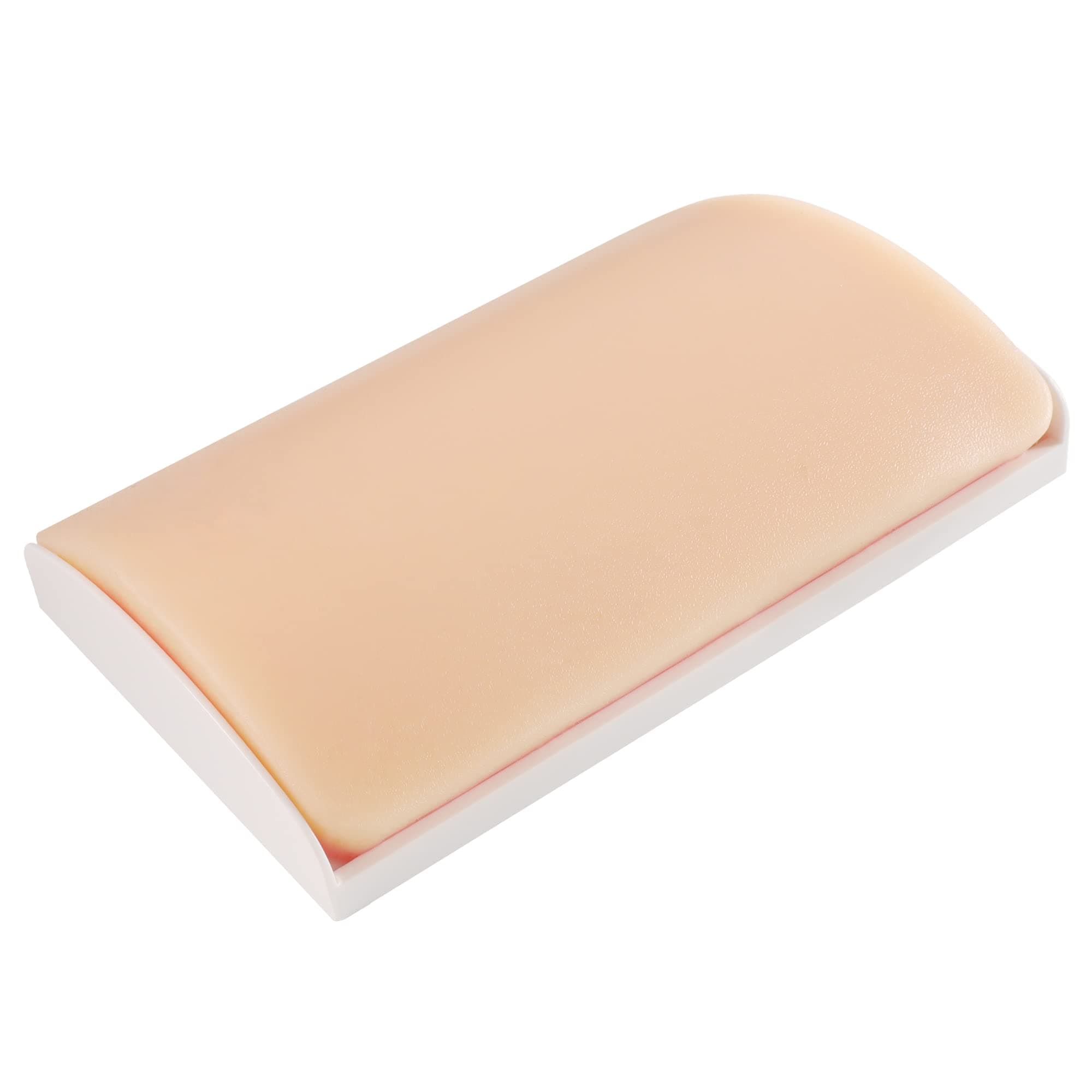 LAPLAY Large Suture Pad Skin Model with 4 Layers Skin Composite Material Fat Muscle and Anti-Slip Base, Tear Proof, Reusable and Durable Suturing Pad for Training Education and Demonstration
