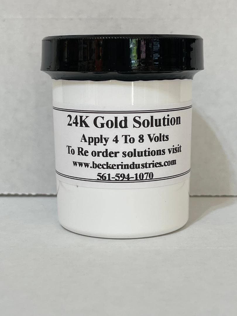 24K Gold Plating Solution, 24K Electroplating Solution, Immersion Plating Gold Solution, 4oz