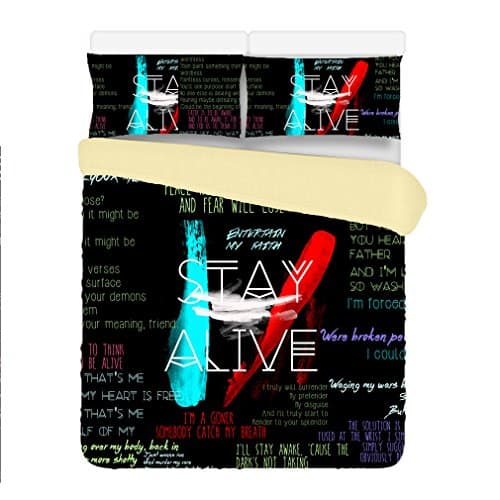 Deluxe twenty one pilots 3 Piece 200x230cm Duvet Cover Sets 2 Pillow Cases Queen Size