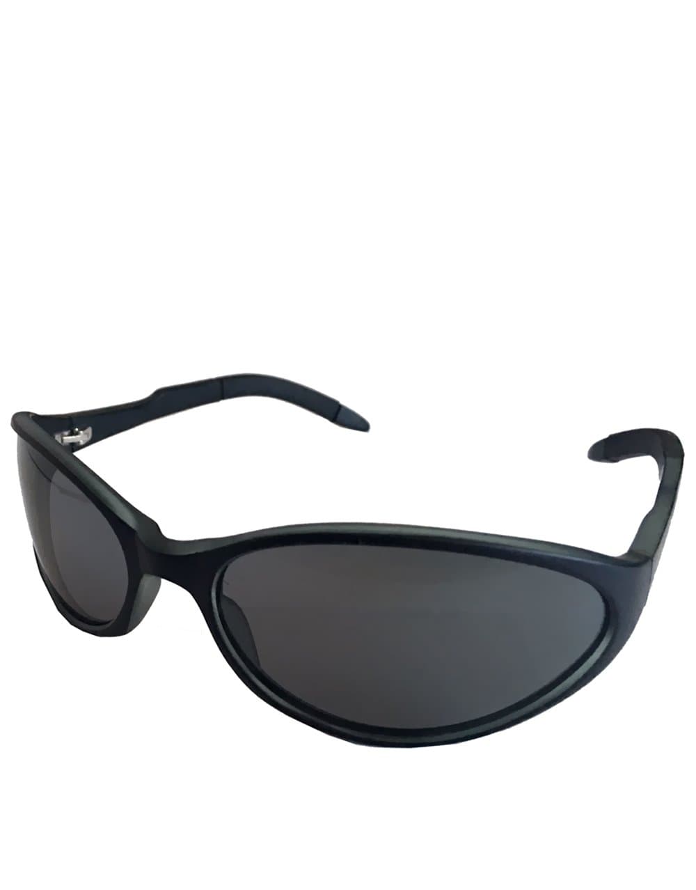 T3 Replica Sunglasses, Black Frame/Smoke Mirror Lens