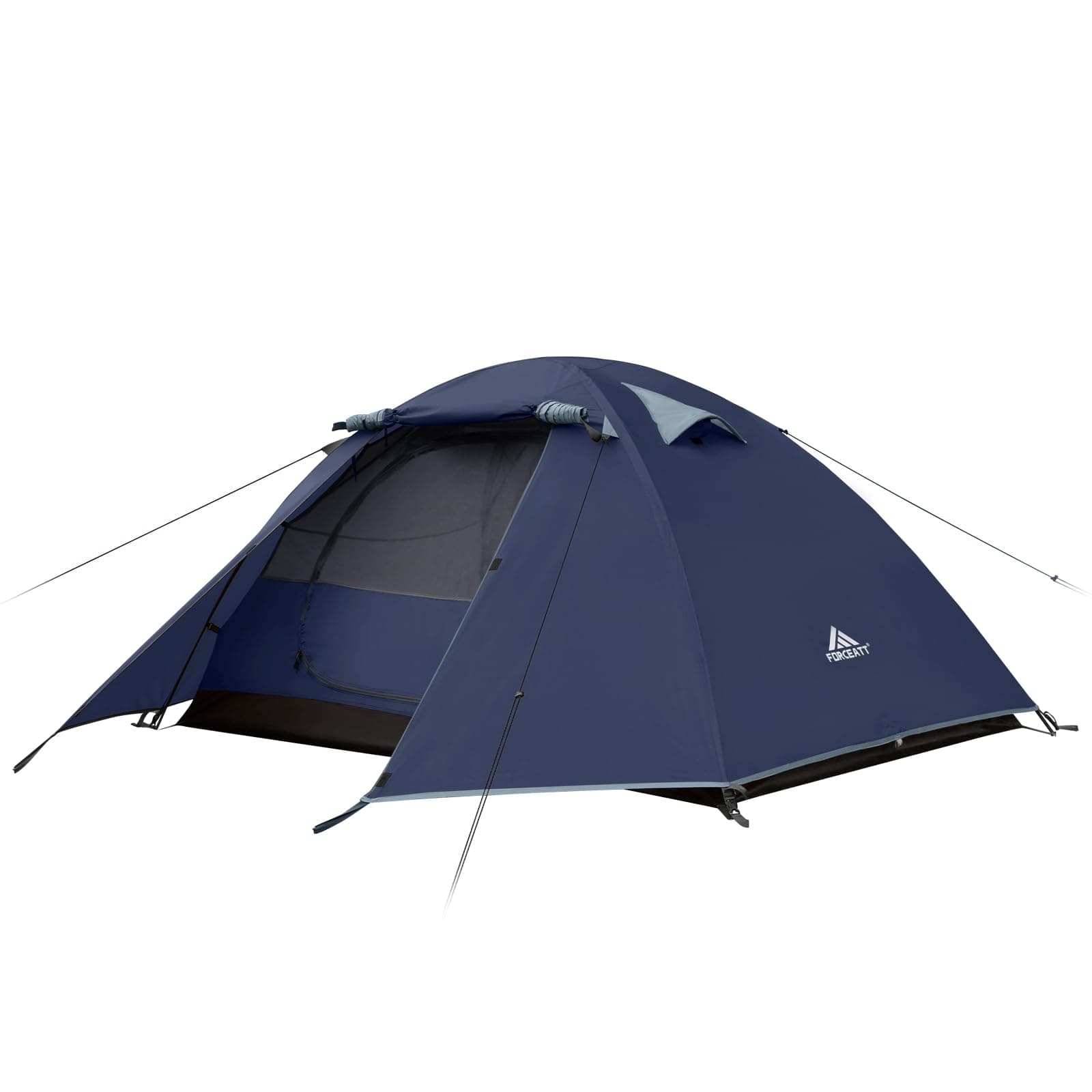 ForceattTent, 2-4 Man Tent for Camping, Easy Setup Lightweight Two Doors PU3000mm Waterproof Dome Tent, Windproof Instant Outdoor Tent Suitable for Traveling, Beach, Camping, Hiking, Mountaineering