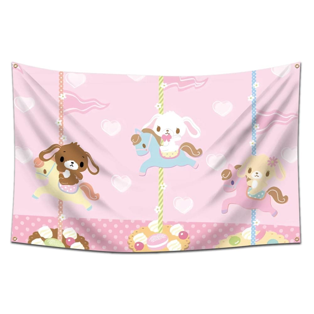 Eksent Sugar Tapestry Cute Wall Hanging. Wall Art for Living Room Bedroom Home Decor 3 * 5FT With Four Brass grommets