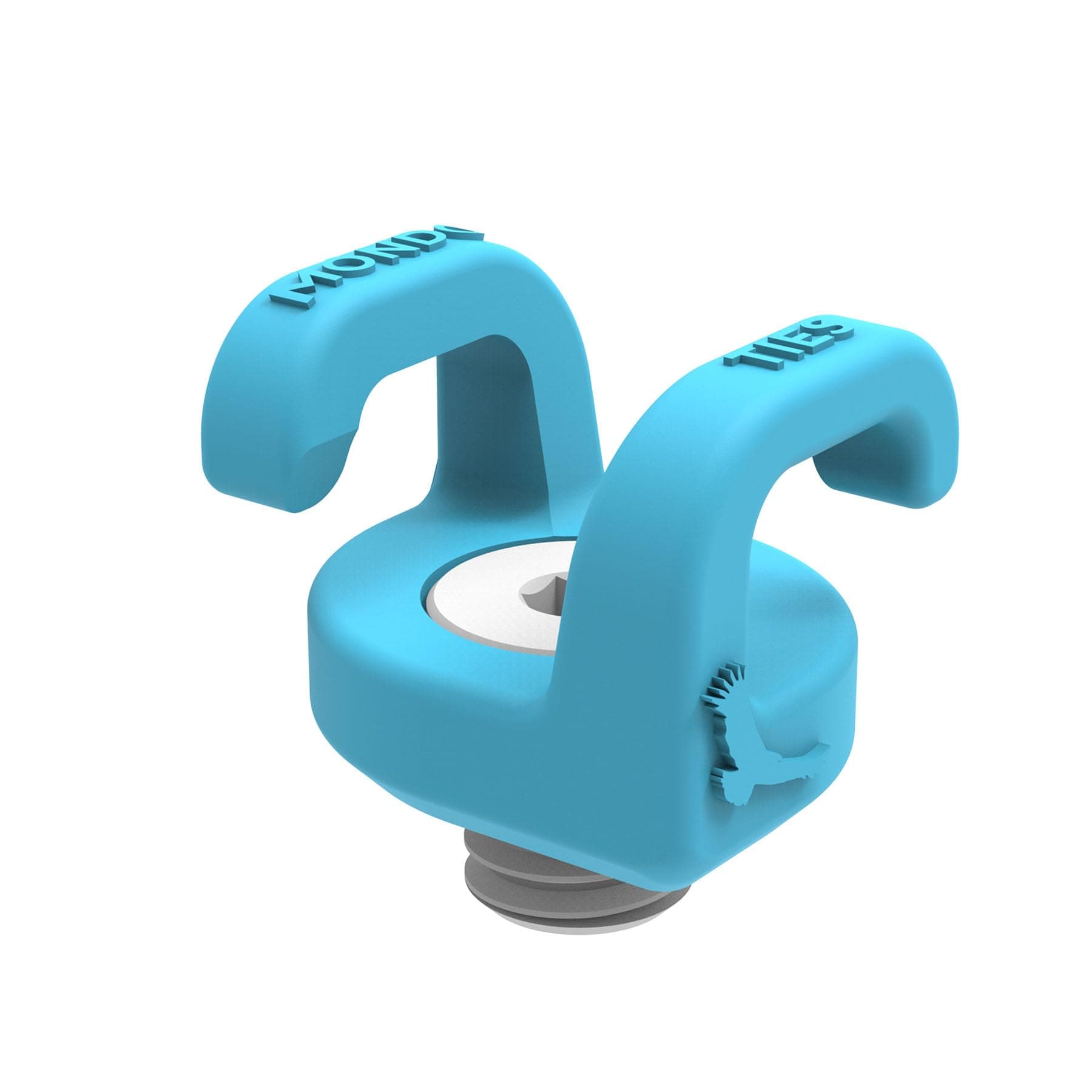 KONDOR BLUEx Armando Ferreira | MondoTies XL Cable Management Clips for Cameras | Cable Organization, 3/8"-16 Mounted, Holds 3-6 Cables, & Supports up to 15lbs of Force (4-Pack) | Blue