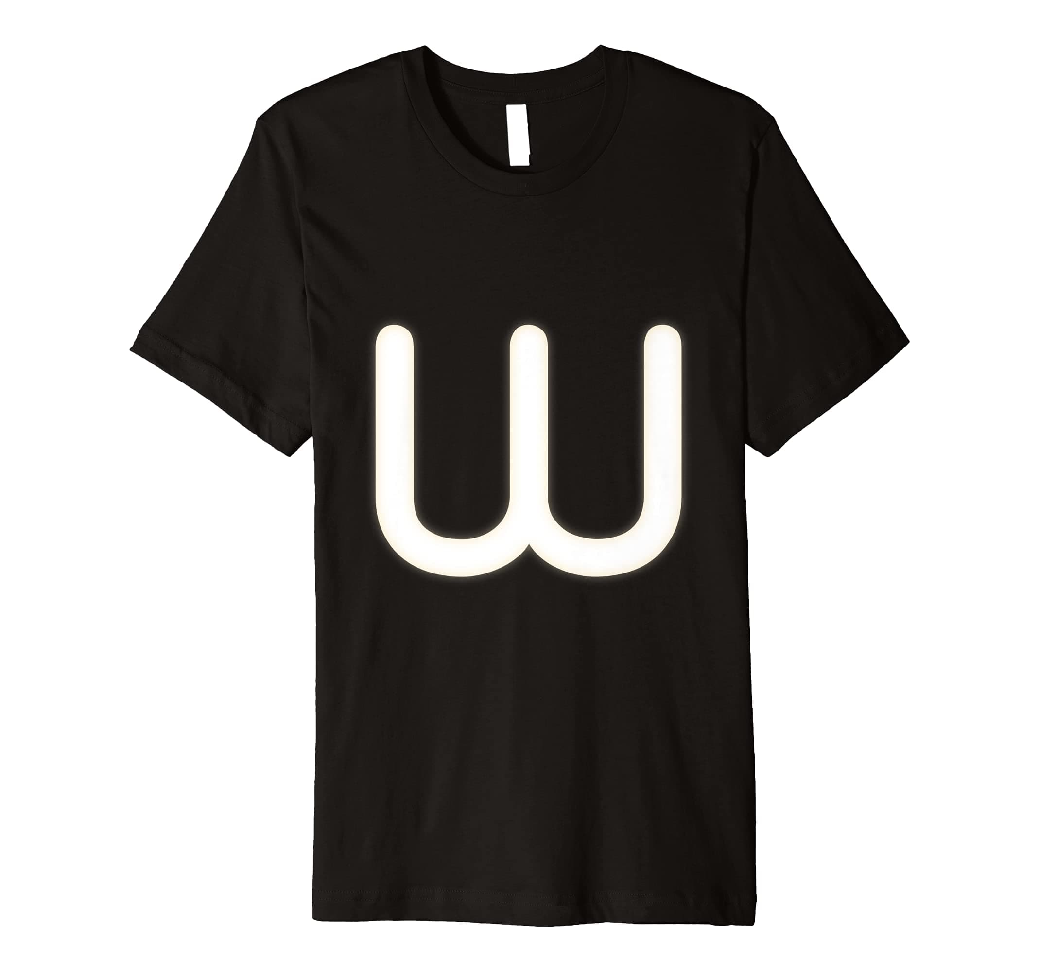 W alphabet T shirts Funny Letter W T shirt