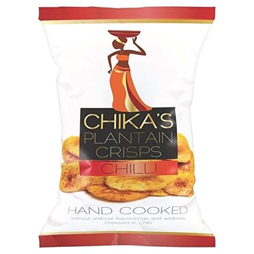 Chika'sChilli Plantain Crisps 35g - Pack of 2
