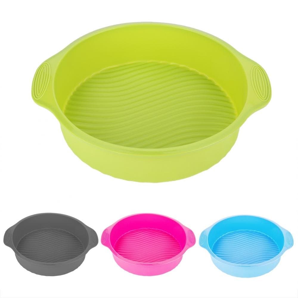 9 Inch Cake Mold Round Shape Grade Silicone Customized Various Round Silicone Cake Mold Pan for Oven(Pink)