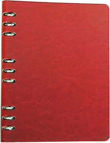 Red Large Leather Journal, Size 10.6 X 8.3 In (B5), A Refillable Leather Journal ( Binder Journal), Large Leather Notebook, a Leather Refillable Journal Notebook