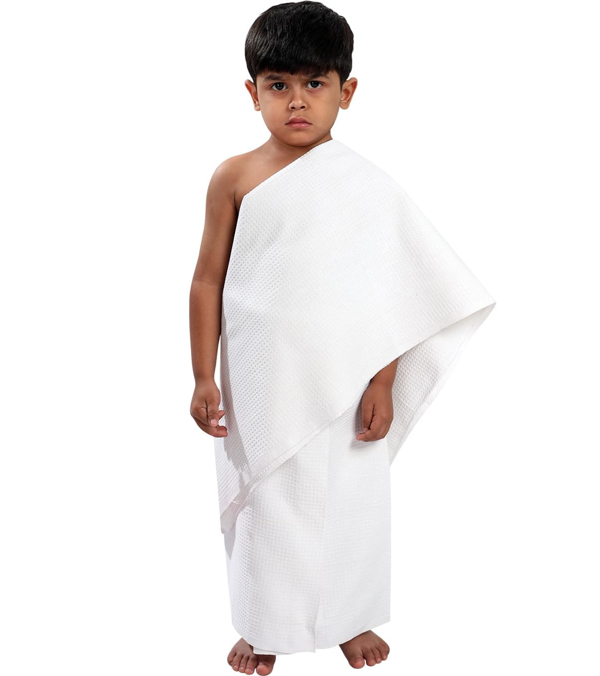 Ihram Ehram Ahram for Babies Toddlers and Kids, Stitched Ihram Dress Ready to Wear (Toddler Size 16 Inch Lenght Belly Button to Ankle)