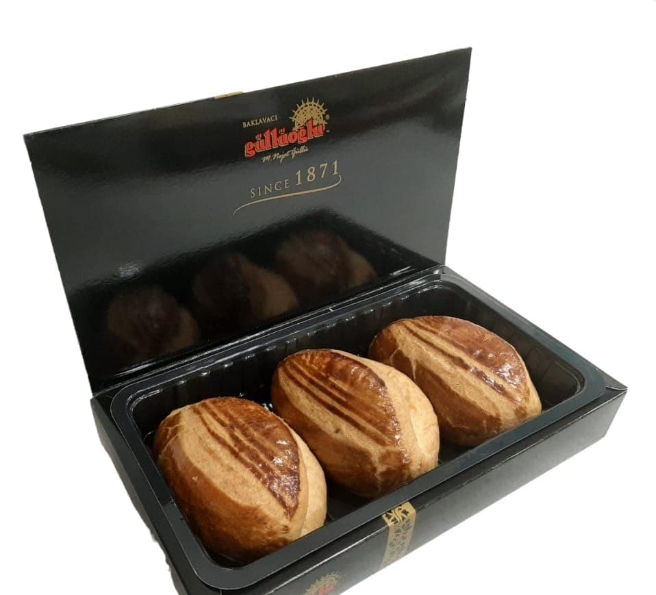 Gulluoglu Pogaca Bun with Cheese and Dill, 6 pieces, daily fresh shipment from Istanbul/Turkey