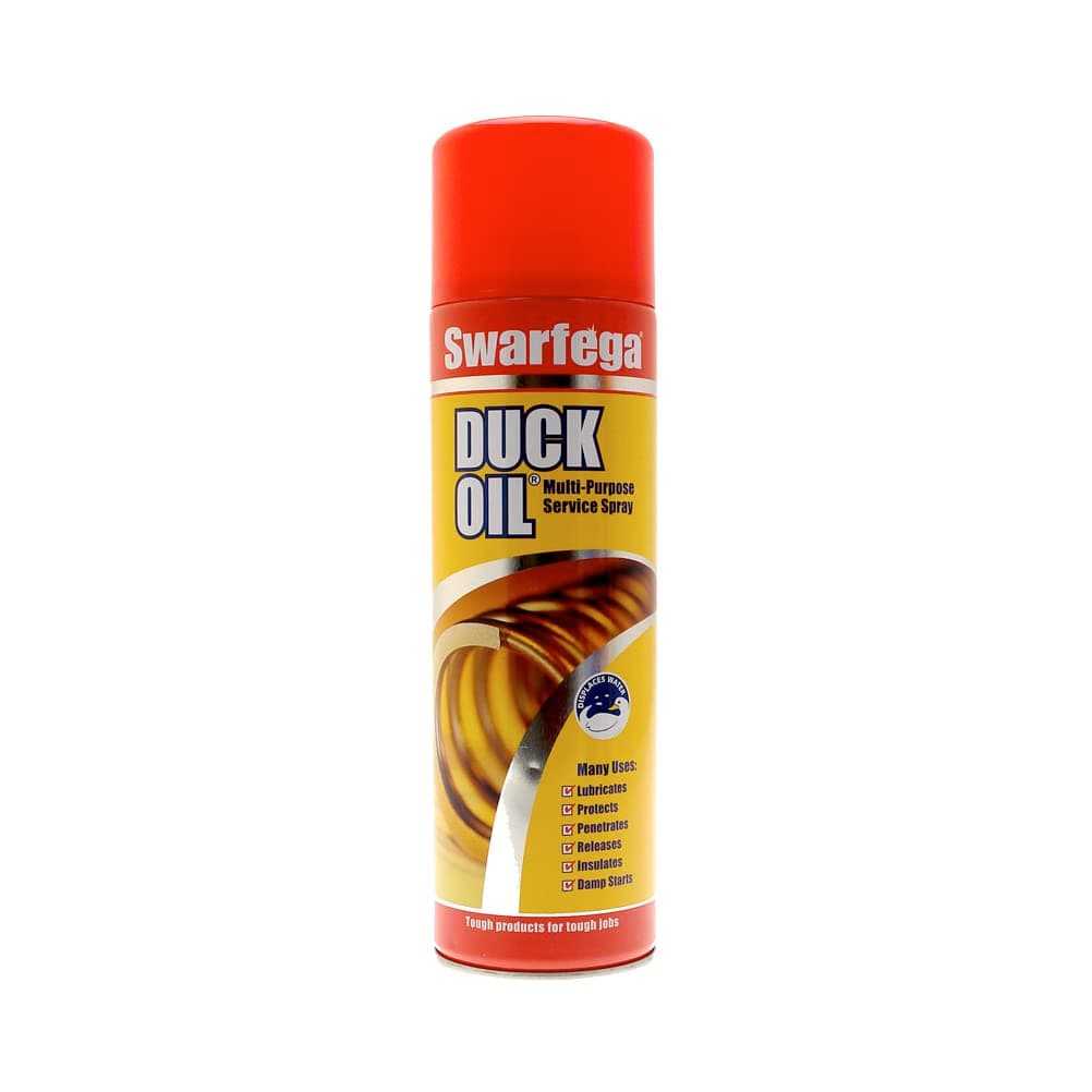 Swarfega Duck Oil Spray Multi-Purpose Lubricant, Rust Protector, Releases Rusty Bolts, Light Degreaser, Silicone Free, 500ml Aerosol Spray