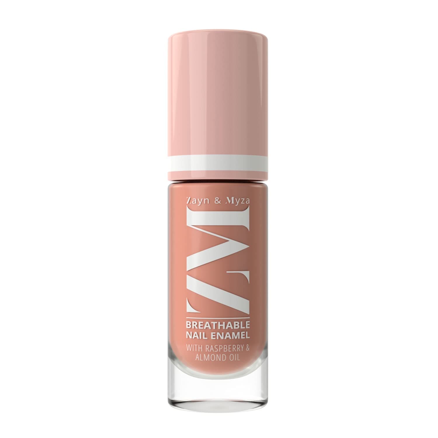 Zayn & Myza - Coffee Cream Breathable Enamel Nail Polish Infused With Raspberry and Almond Oil Water Permeable Fast Drying Glossy Finish Nail Color Halal Certified Vegetarian For All Occasions - 6 ml