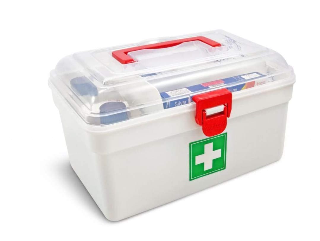 Supreme Mall (Label) Household Medicine Organizer Multi-Layer First Aid Kit Medicine Storage Box, Square