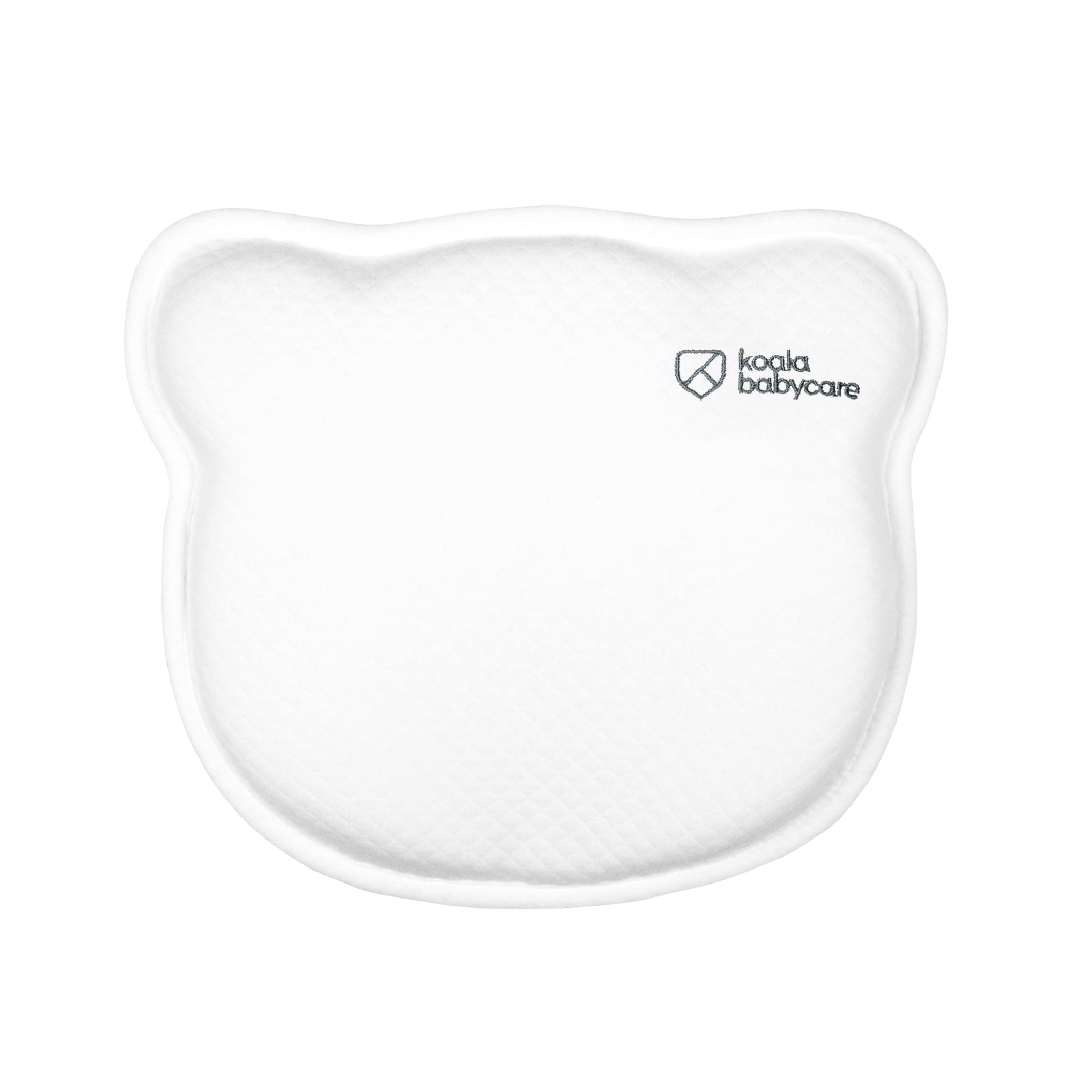 Plagiocephaly Baby Pillow with Two Removable Pillowcases to Help Prevent and Treat Flat Head Syndrome in Memory Foam - Koala Perfect Head - White