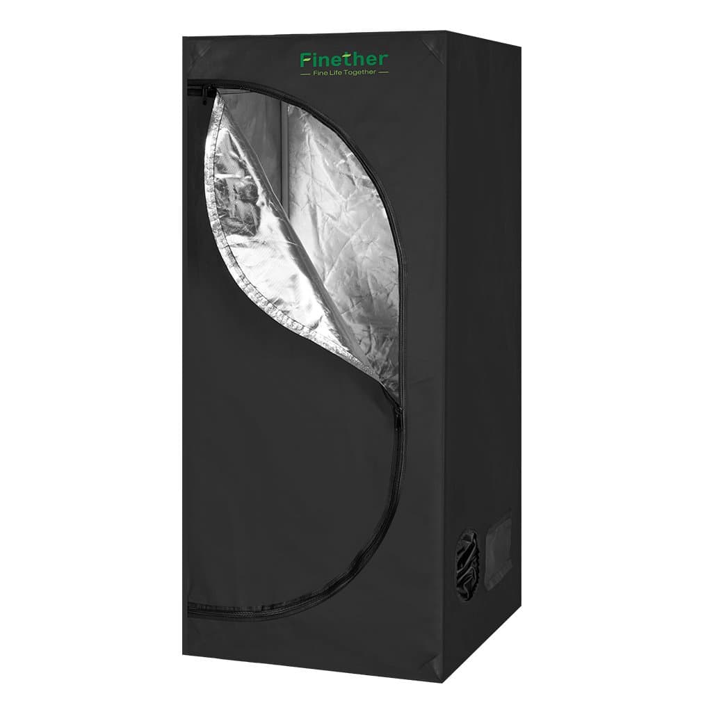Finether 60x60x140CM Hydroponic Grow Tent, Hydro Box, Lightproof and Waterproof