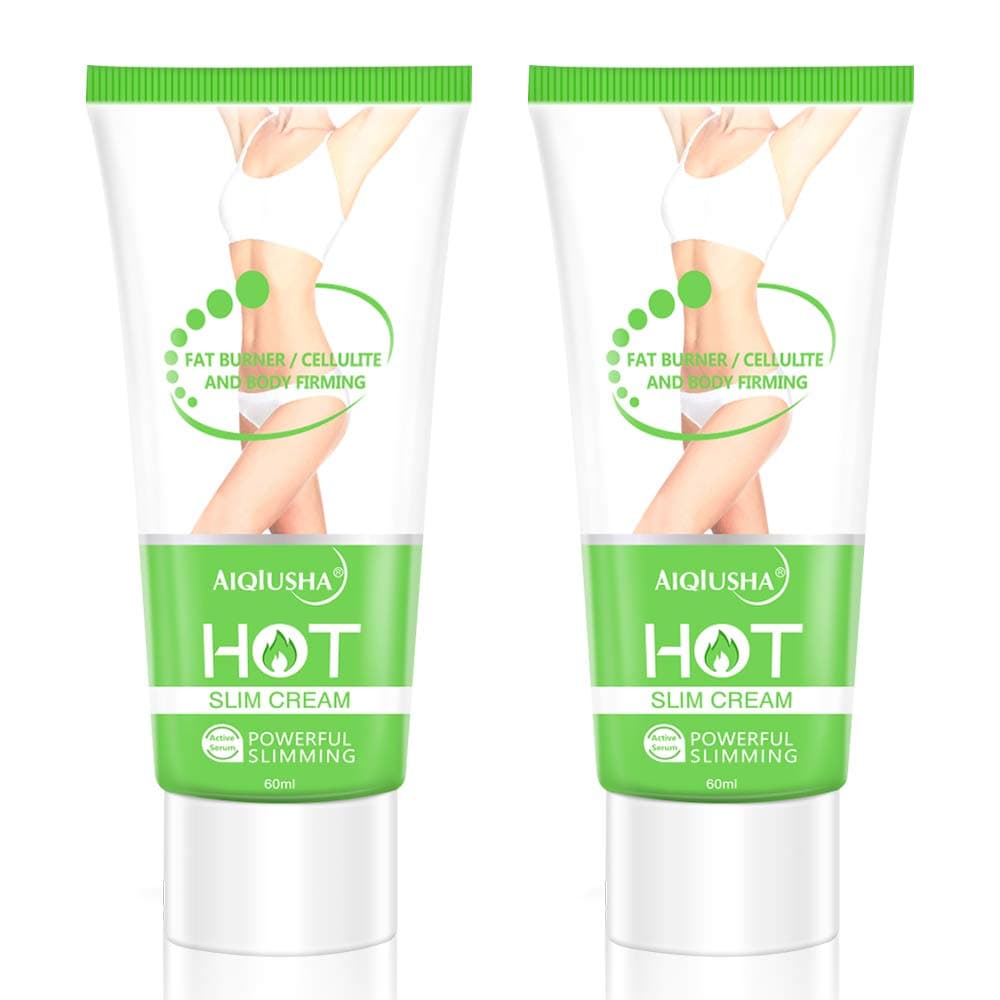 Hot Cream 2 Pack, Cellulite Slimming & Firming Cream, Body Fat Burning Massage Gel for Shaping Waist, Abdomen and Buttocks