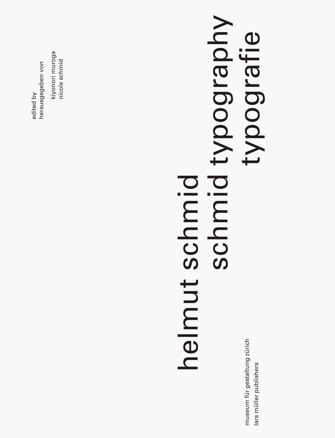 Helmut Schmid: Typography: Typography / Typografie