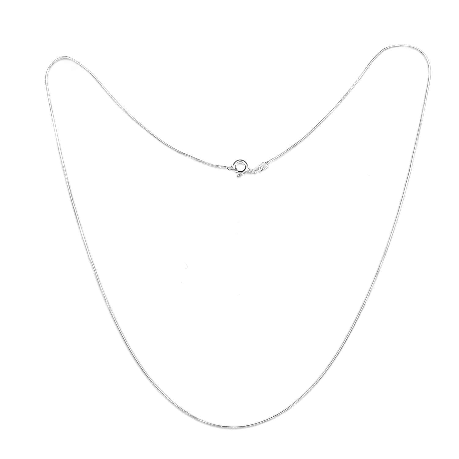 I JUELS ; LIVE THE EMOTIONSPure 925 Sterling Silver 20 inch Italian Silver Snake Chain For Girls/Women. IJSC009