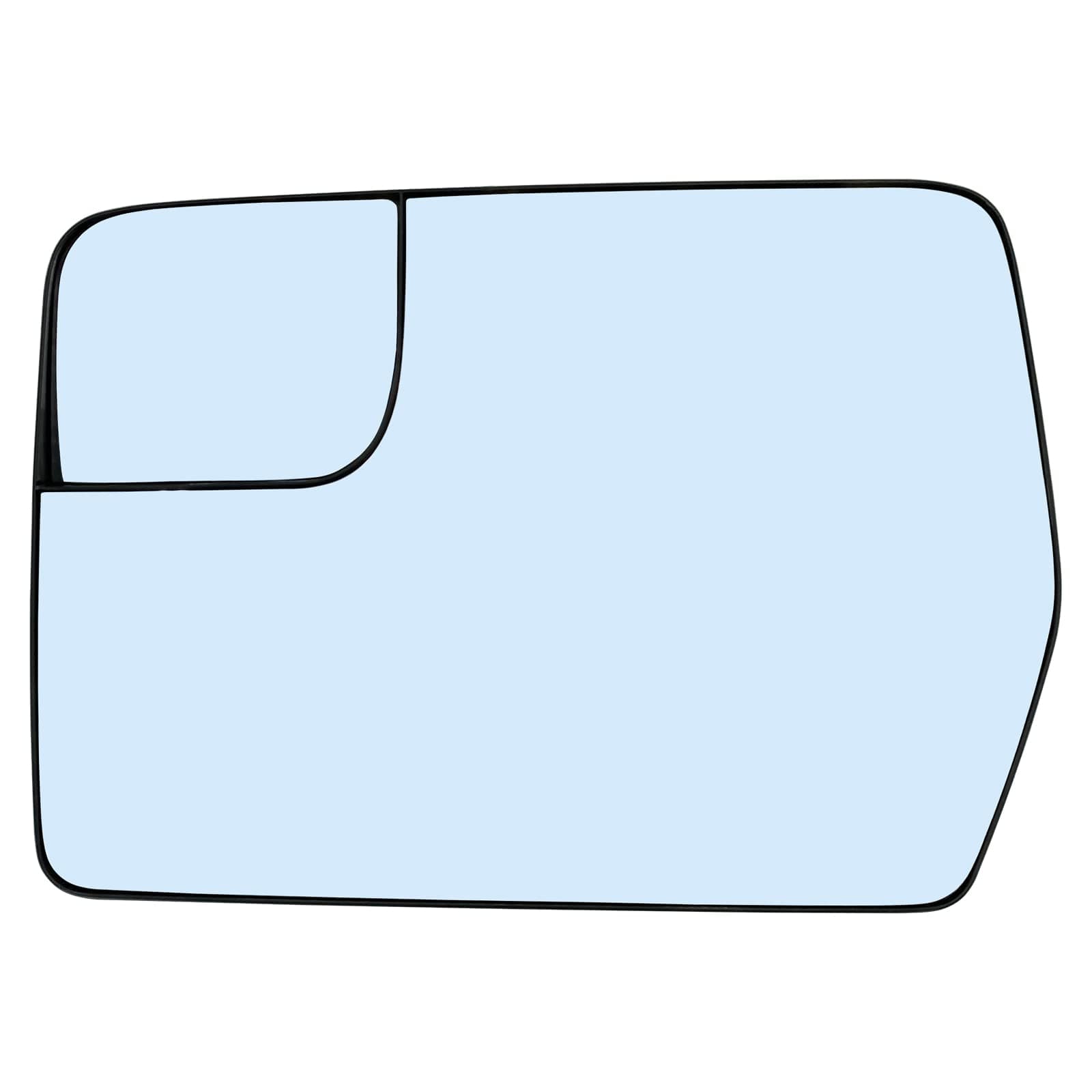 SKARUMMER Driver Left Side Heated Mirror Replacement for 2011 2012 2013 2014 Ford F150 Blind Spot Mirror Glass - Side View Heated Convex Mirror Glass with Rear Holder BL3Z-17K707-E