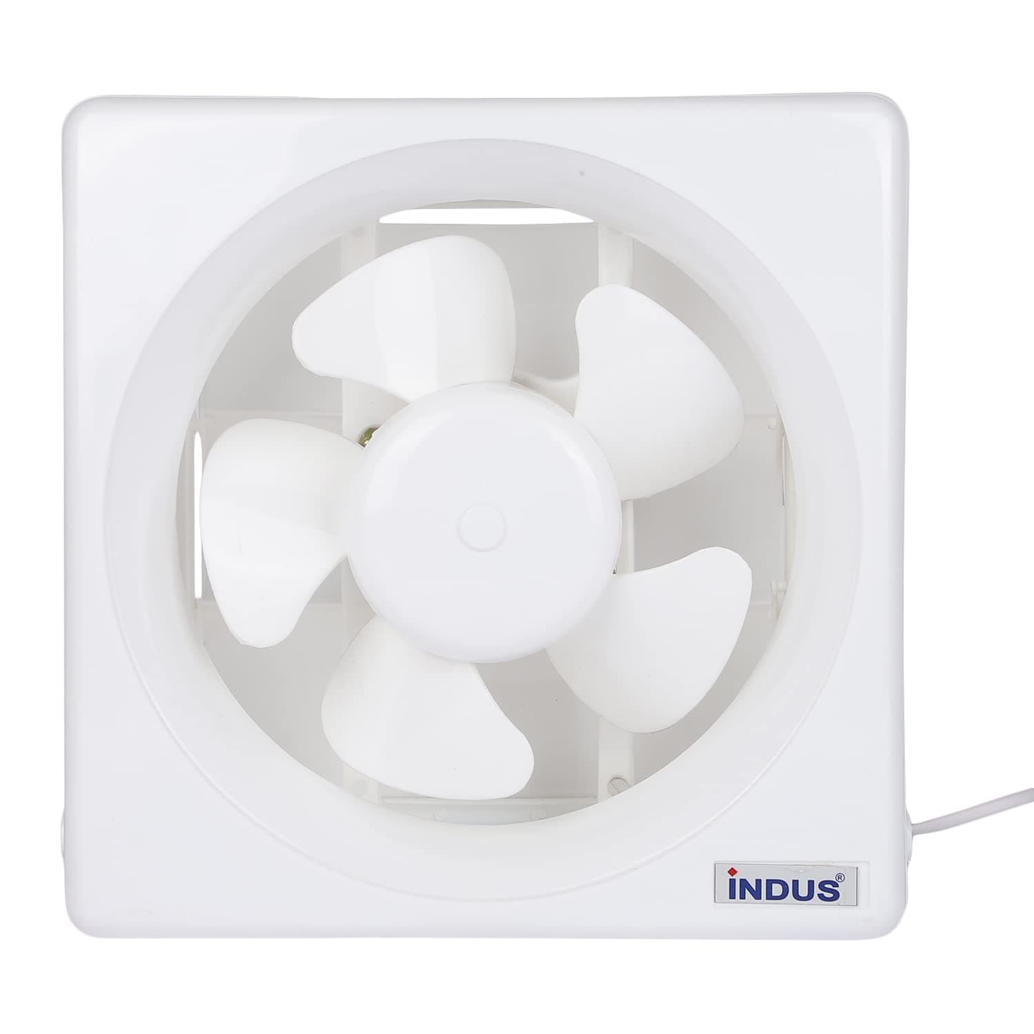 Indus Plastic Hi Speed Ventilation/Exhaust Fan for Home, Office, Kitchen and Bathroom (8 Inch, White)