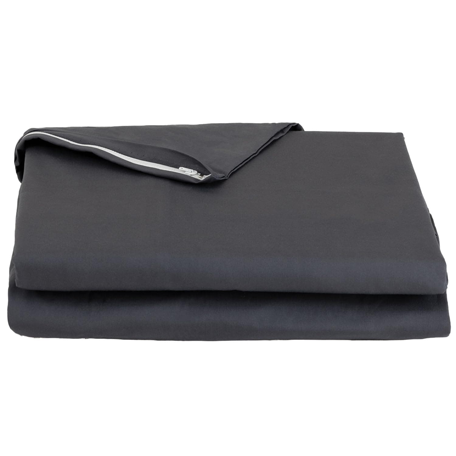 FULI 100% Cotton Cover for Traditional Japanese Floor Futon Mattress, Twin XL, Dark Gray. Made in Japan