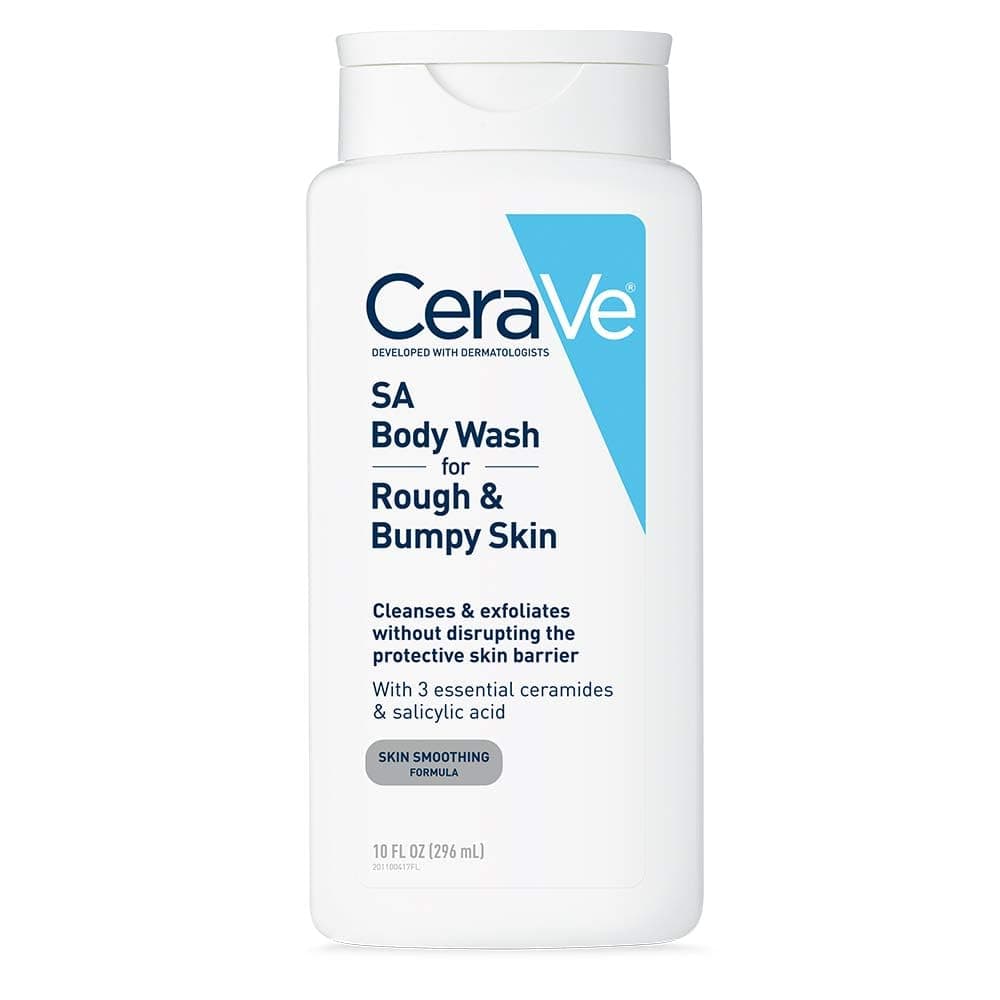 CeraVe Body Wash with Salicylic Acid, Fragrance Free Body Wash to Exfoliate R...