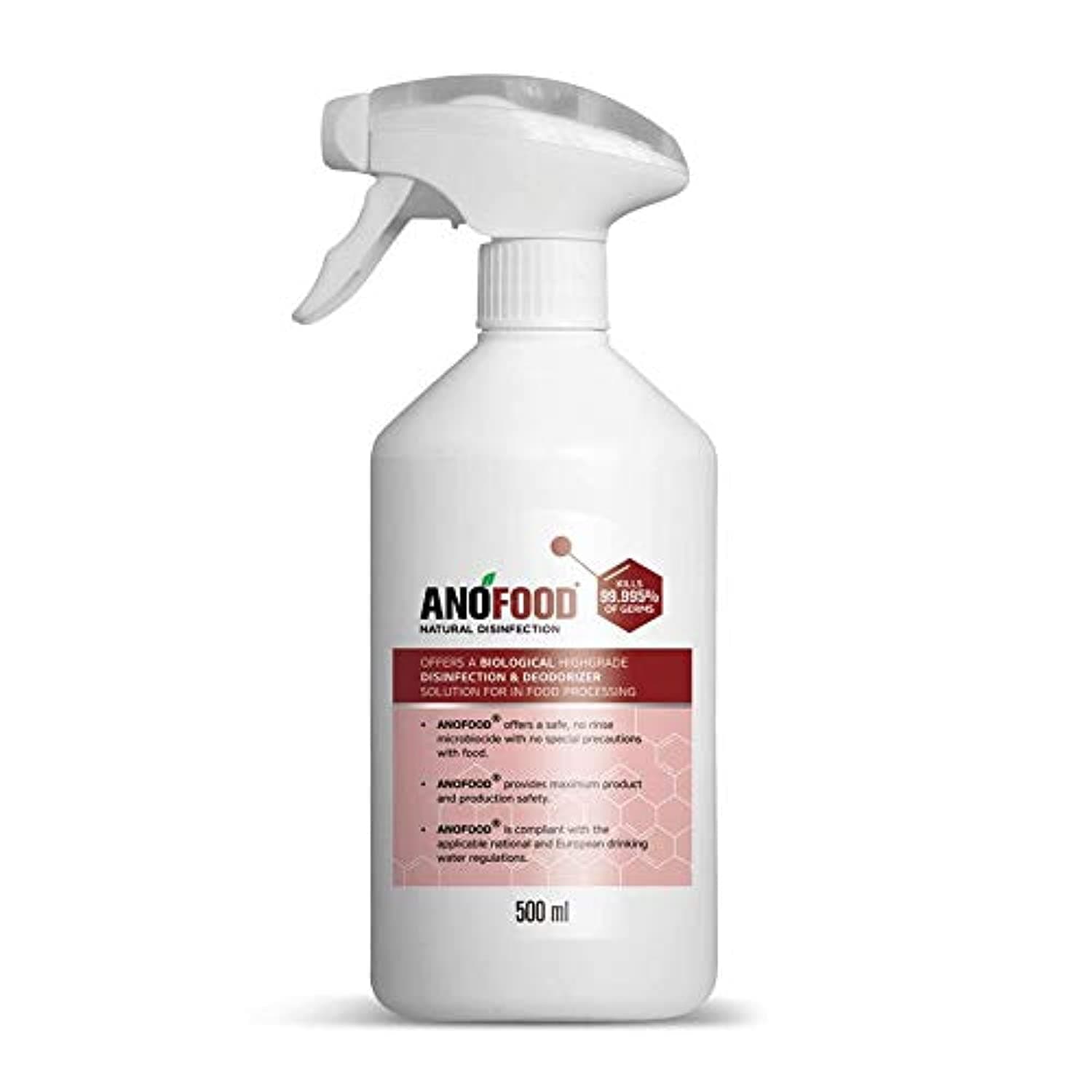 Natural Food Safe Disinfectant 500 ml - Ready to Use Spray