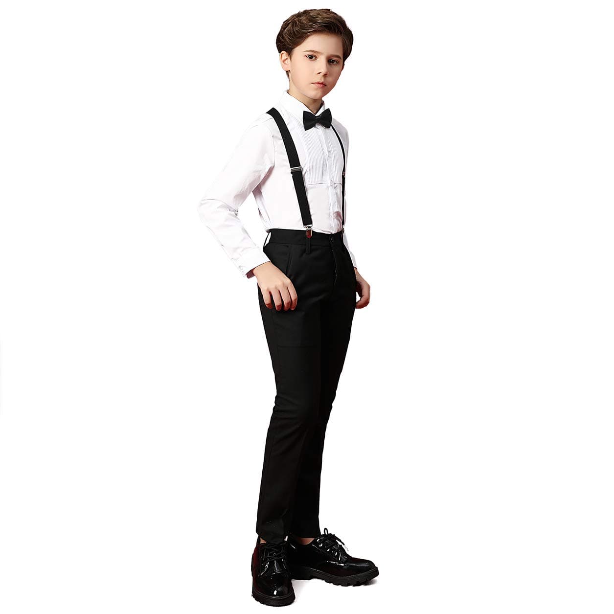 BoihedyBoihedy Boy Formal Suit Set Toddler Boy Suspender Outfit