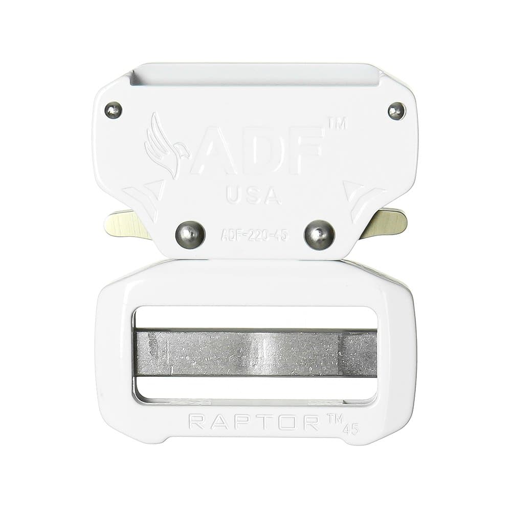 ADF® Raptor II 1.75" Tactical Military Police Aluminum Quick Release Trouser Shooter Rigger Hunting Sports Belt Buckle White
