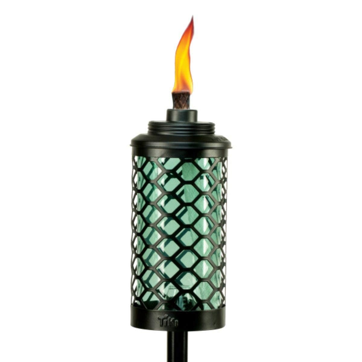 TIKI Brand Glass Honeycomb Torch, 65 Inches, Blue