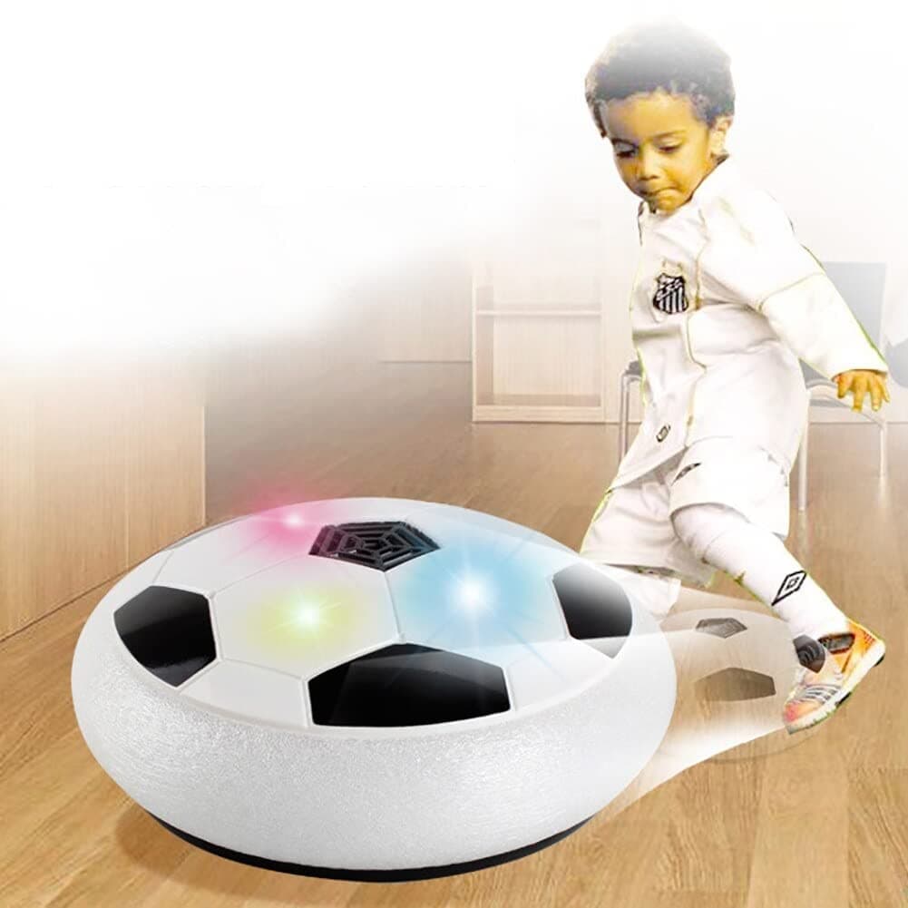 Hover Soccer Ball, Soft Eva Material Foam Bumper Air Indoor Football Made in India for Kids, Toy with Multi Colour LED Lights, Best Gifts for Toddlers, Boys and Girls (Color as per Stock)
