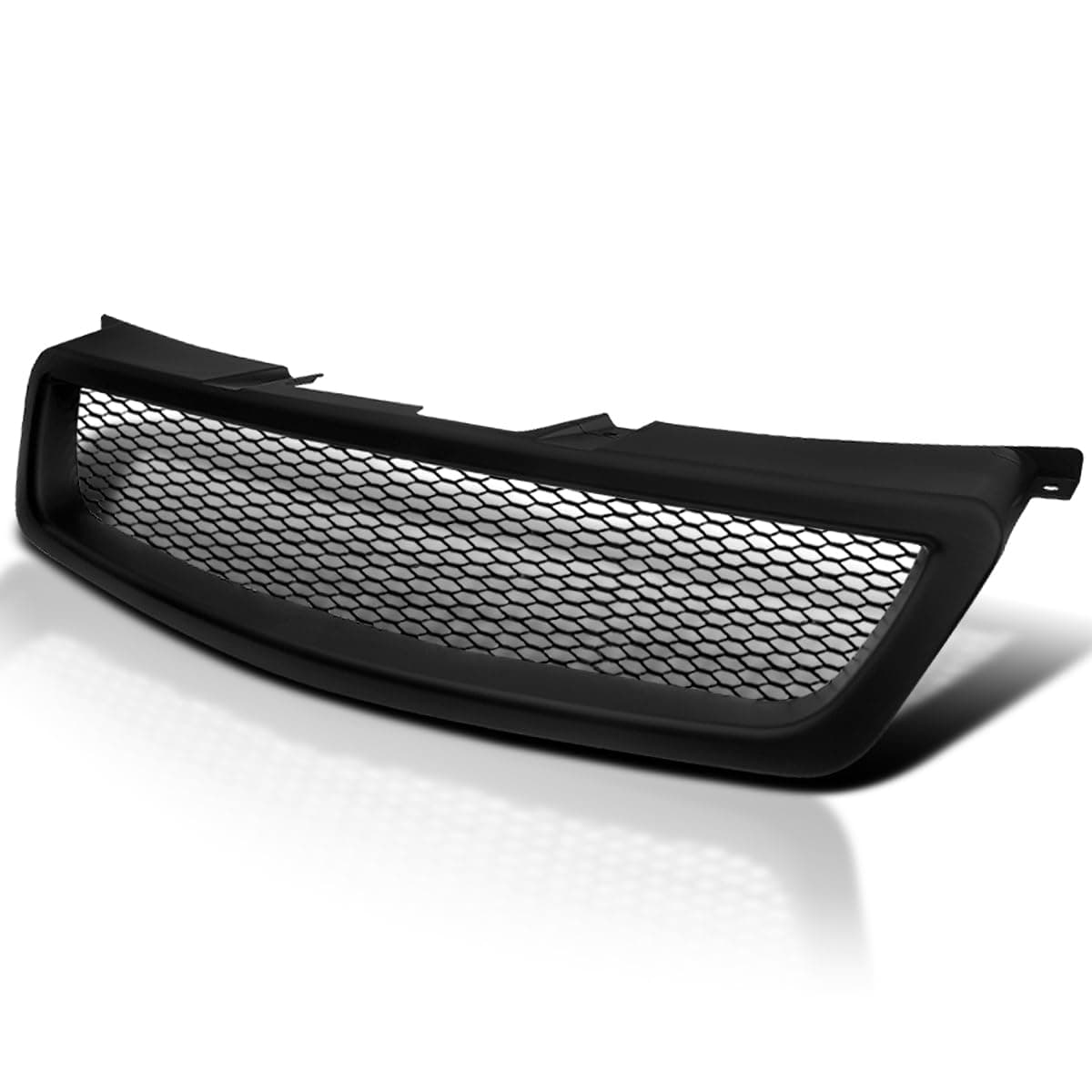 Mesh Honeycomb Style Bumper Grille Matte Black Compatible with 2005-2006 Nissan Altima, Left + Right Pair Assembly