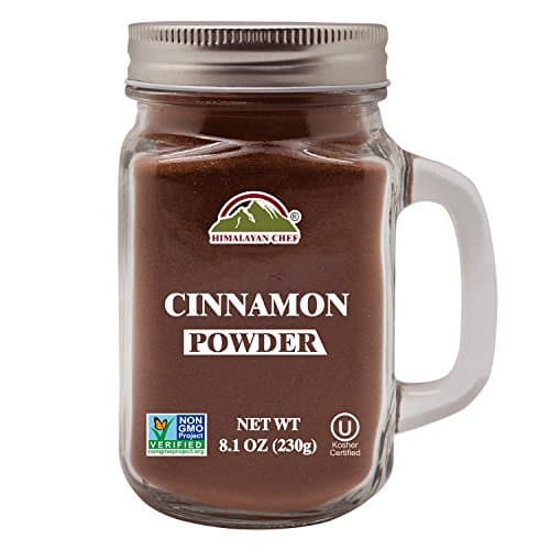 Himalayan Chef Cinnamon Powder(Large Mason Jar), 8.1 oz, USDA Certified & Non GMO
