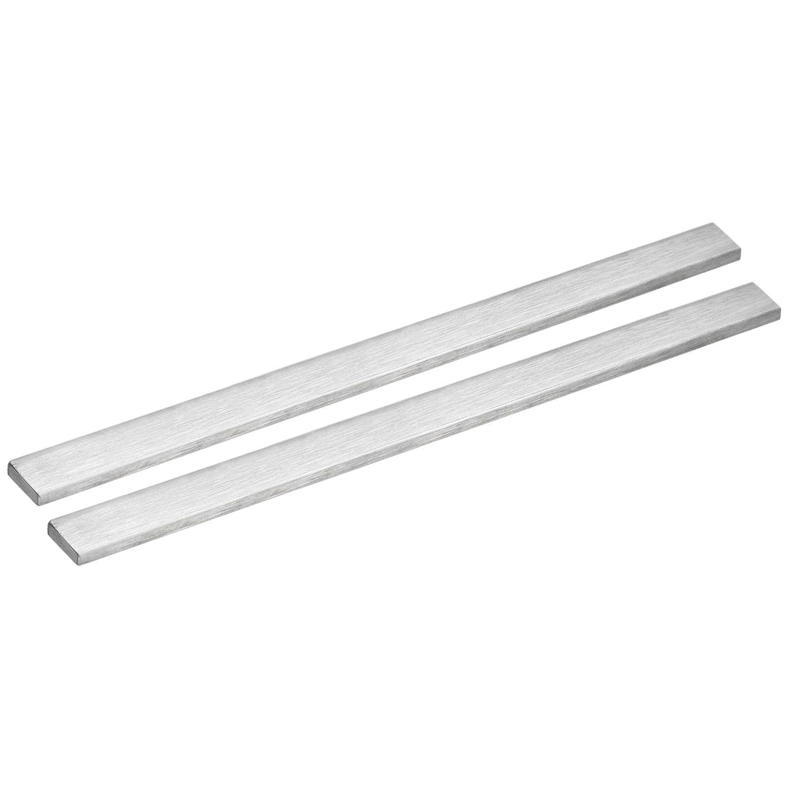 uxcell 316L Stainless Steel Flat Bar, 1/8" Thickness 25/32" Width 12" Length Brushed Finish Trim Strips Sheet for Kitchen DIY Craft Making 2pcs