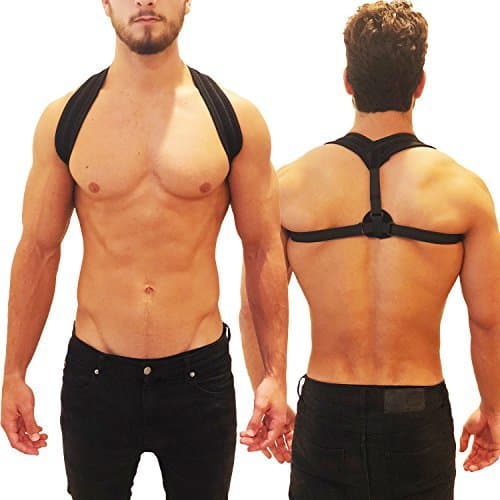 Posture Corrector Upper Back Brace - Adjustable Support for 28 to 48 Inch Chests, Men and Women - Easy Fit, Extra Comfort & Wear Beneath Clothing - Aligns Shoulders and Spine with Minimal Effort