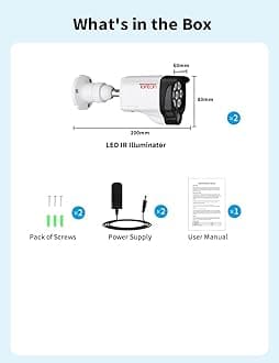 Tonton IR Illuminator 850nm Wide Angle 8-LEDs 90 Degree, 30M(100Ft) IR Infrared Flood Light for CCTV Security Cameras, Outdoor&Indoor Use, IP66 Waterproof Metal Housing, 3M Power Supply Cable
