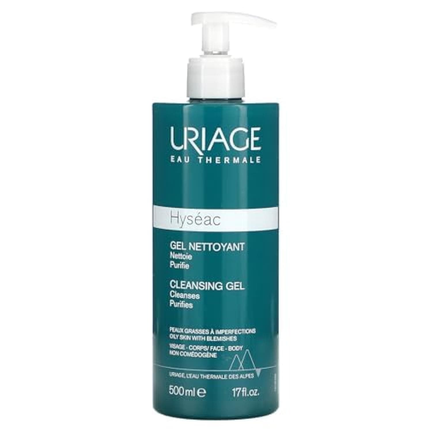 Uriage Hyseac Cleansing Gel Mixed Or Oily Skin, 500 Milliliter