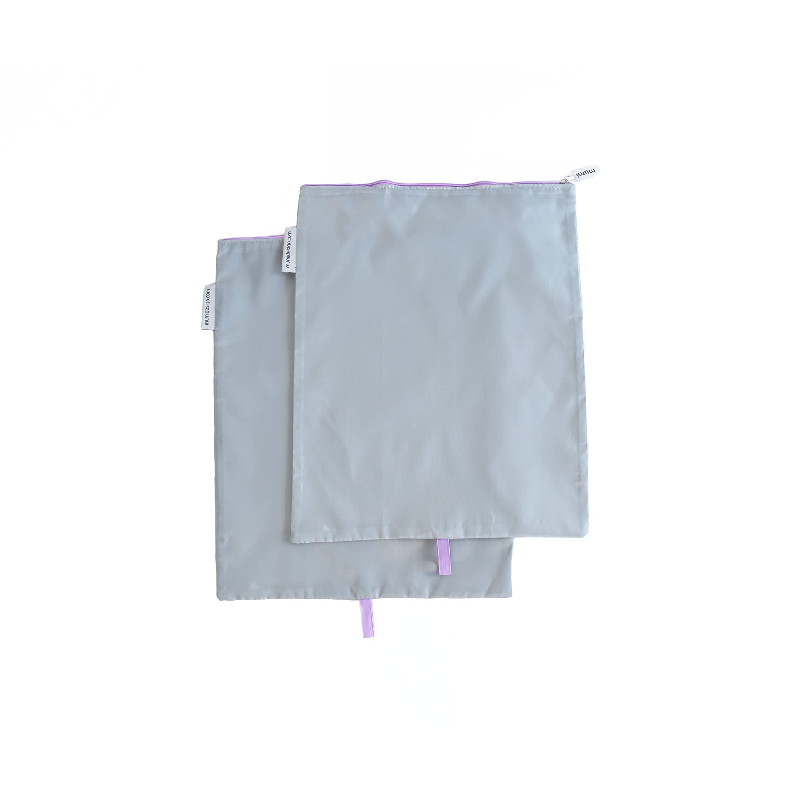 MUMI Shoe Bag | Machine Washable Mesh Bag | Shoe Organizer | Gym Travel Shoe Organizer, Purple, Small