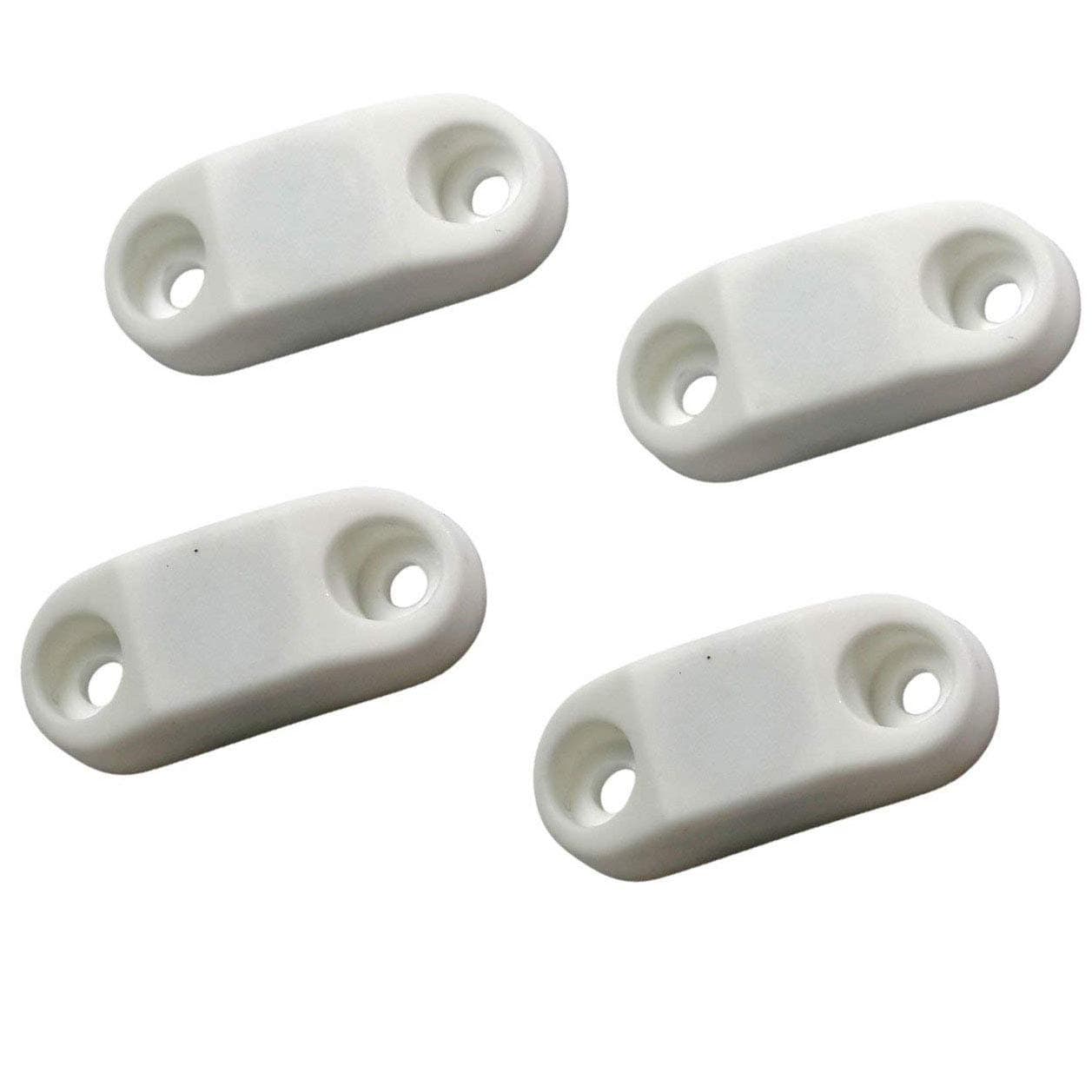 Hamilton Bowes #1 Strongest - RV & Trailer Magnetic Door/Baggage Door Catch Camper (White Plastic 2-Pairs)