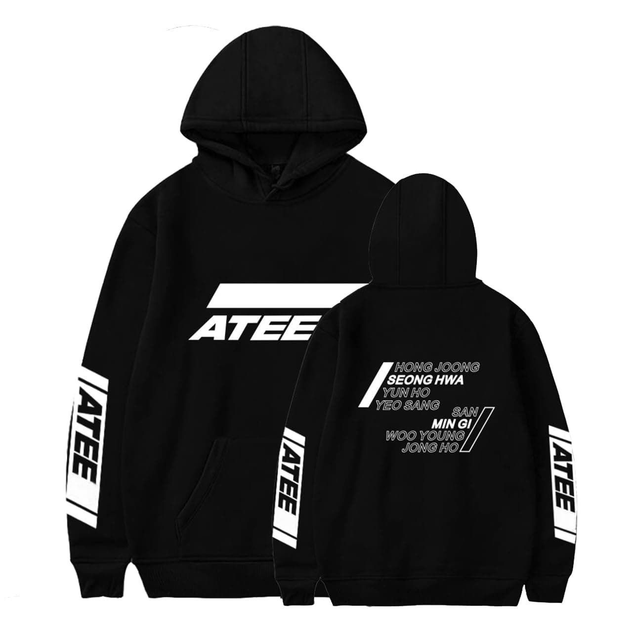 Hoodie Wooyoung San Mingi Yeosang Pullover Hooded Sweater Jacket