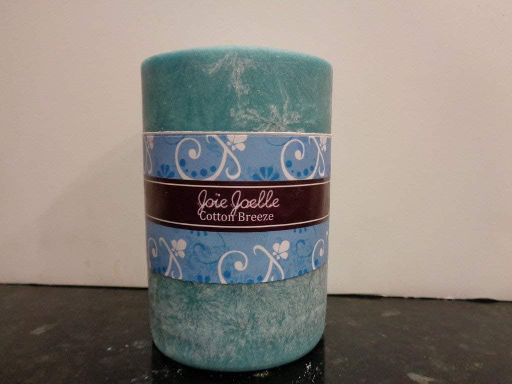 Cotton Breeze Pillar Candle, Altar Candle, Aromatherapy candle, 3x4 Scented Candle