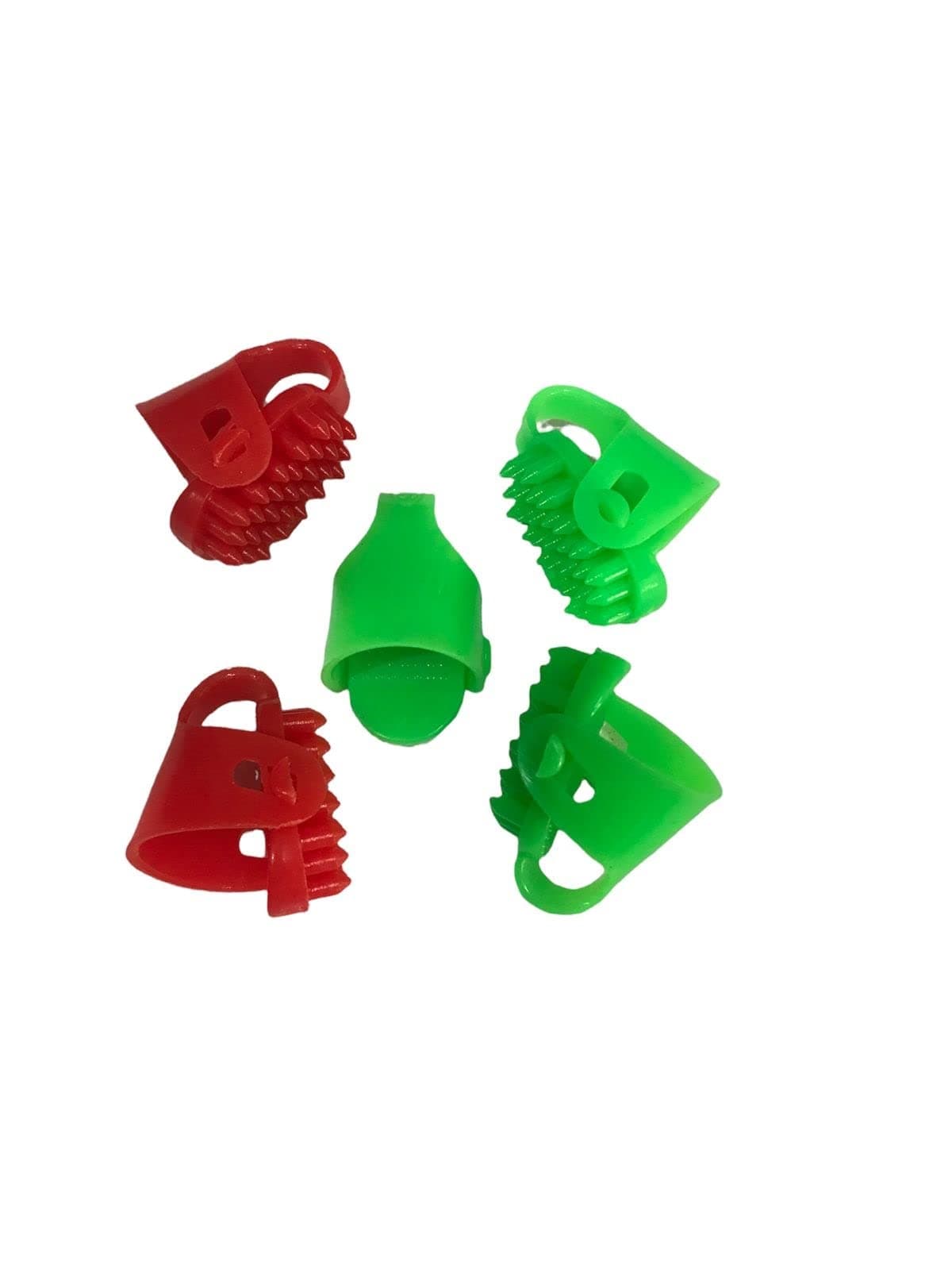 POWEREST Acupressure Plastic Thumb Pad Type Ii Jimmys and Suzok Pain Therapy Finger Massager Rings -Set of 5